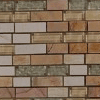 Multi Colored Brick Tile Backsplash